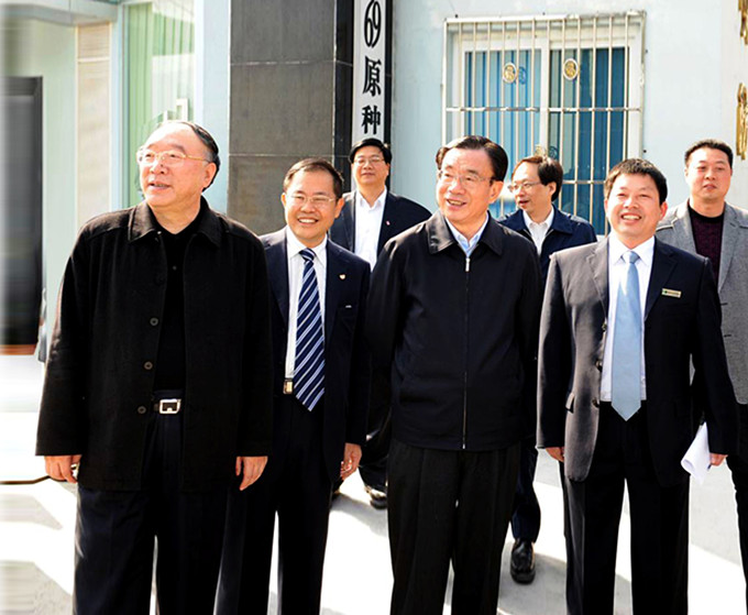 时任中共中央政治局常委纪委书记贺国强、重庆市市长黄奇帆等领导视察重庆69